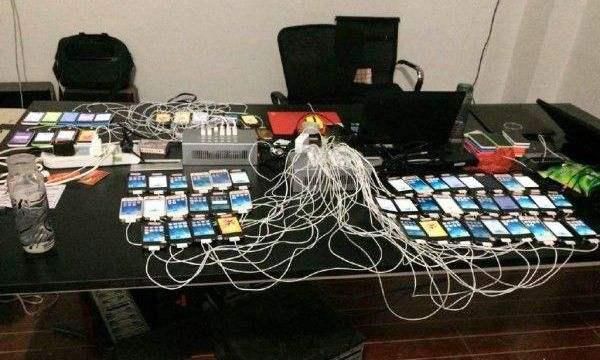 你的app排行榜,都是这个工作室里的10000部iPhone刷出来的