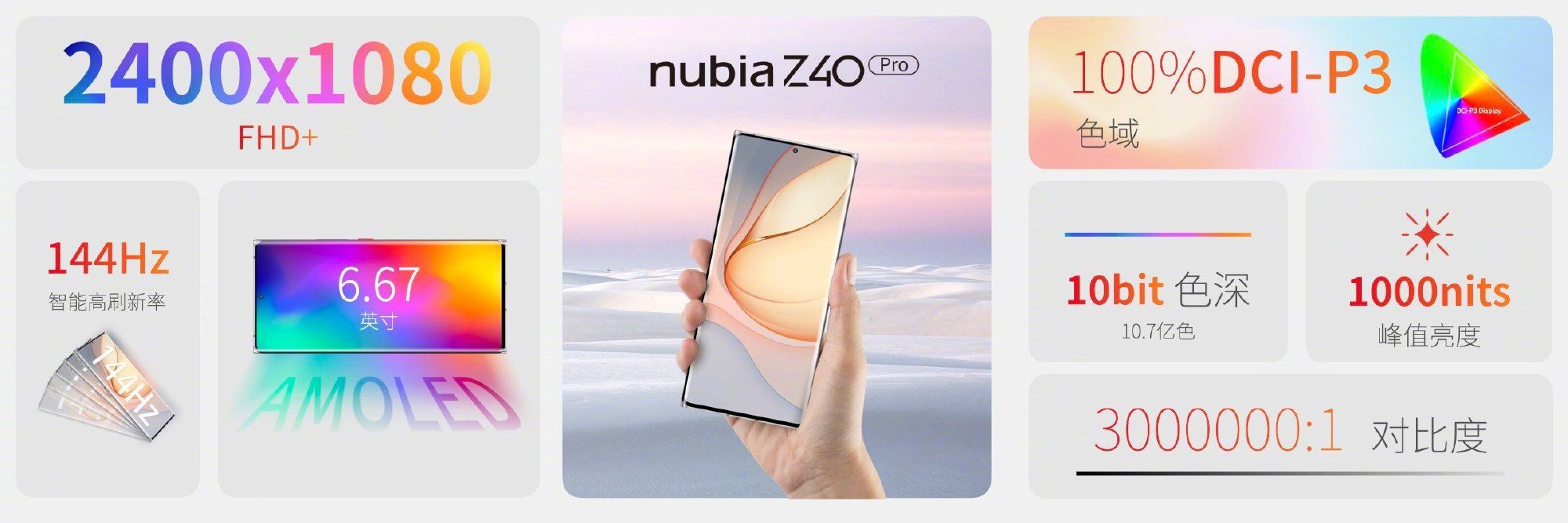 安卓首款无线磁吸充电手机，努比亚 Z40 Pro 正式发布