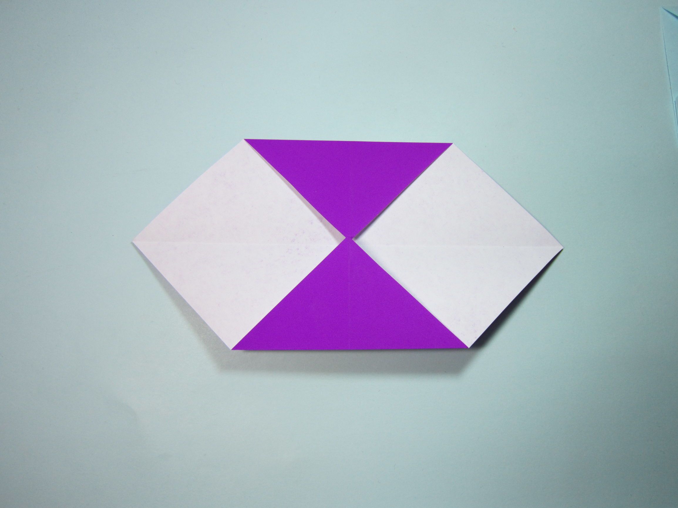 儿童手工折纸：简单信封的折法步骤图解