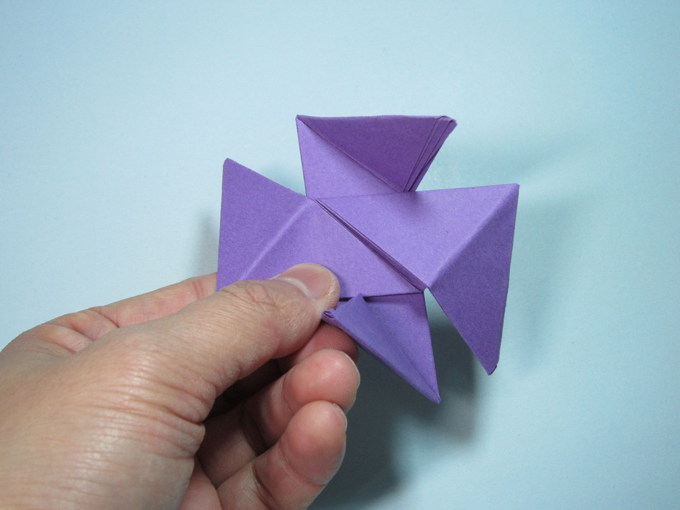 儿童手工折纸：简单的折法步骤图解