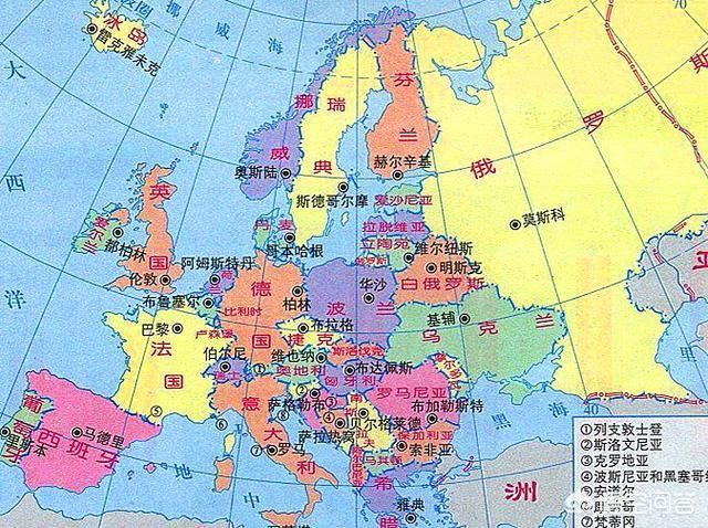 欧洲有哪些国家和地区（一句话快速记忆欧洲44国2地区）