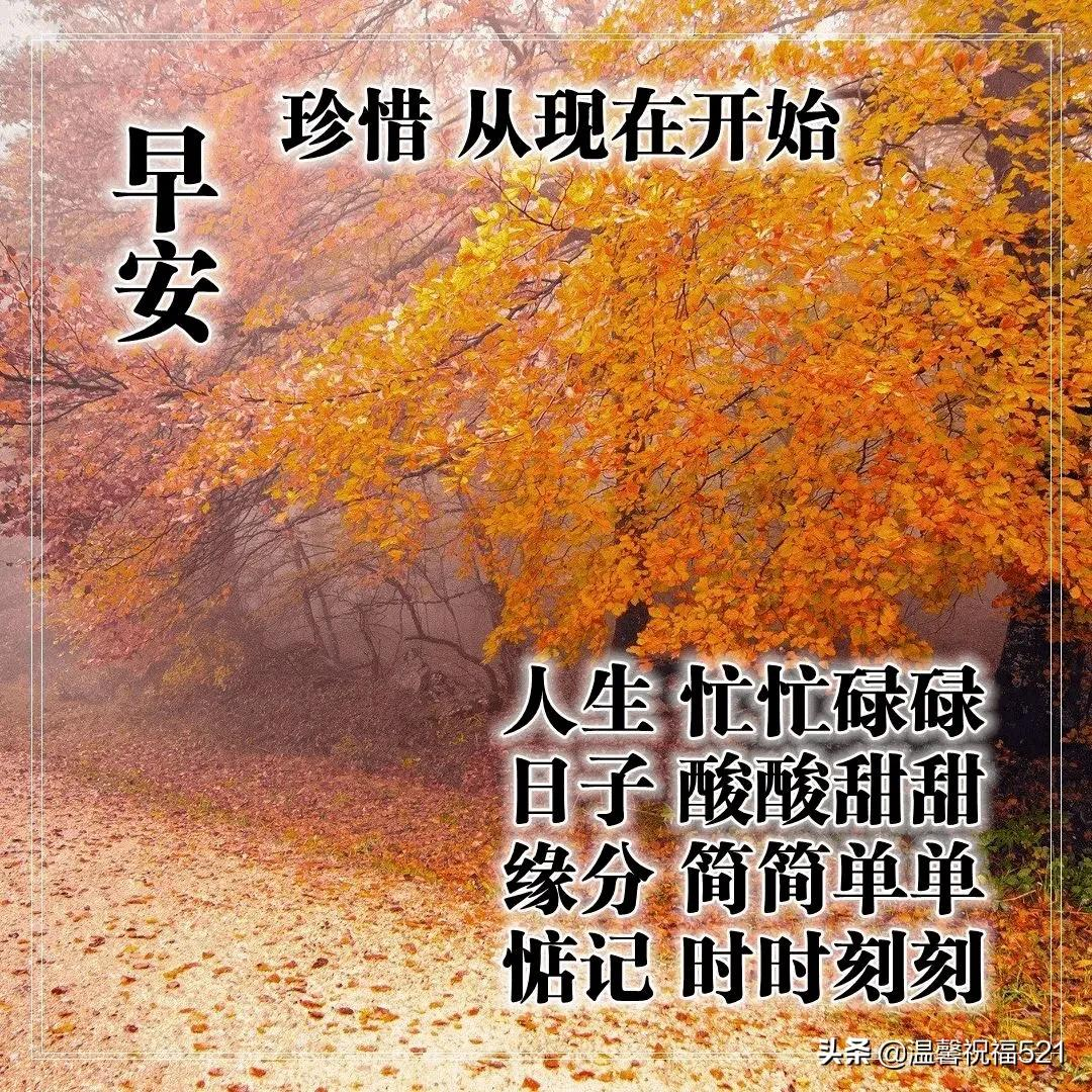 最新微信早上好问候祝福语录温馨带图，早安问候语大全最新版