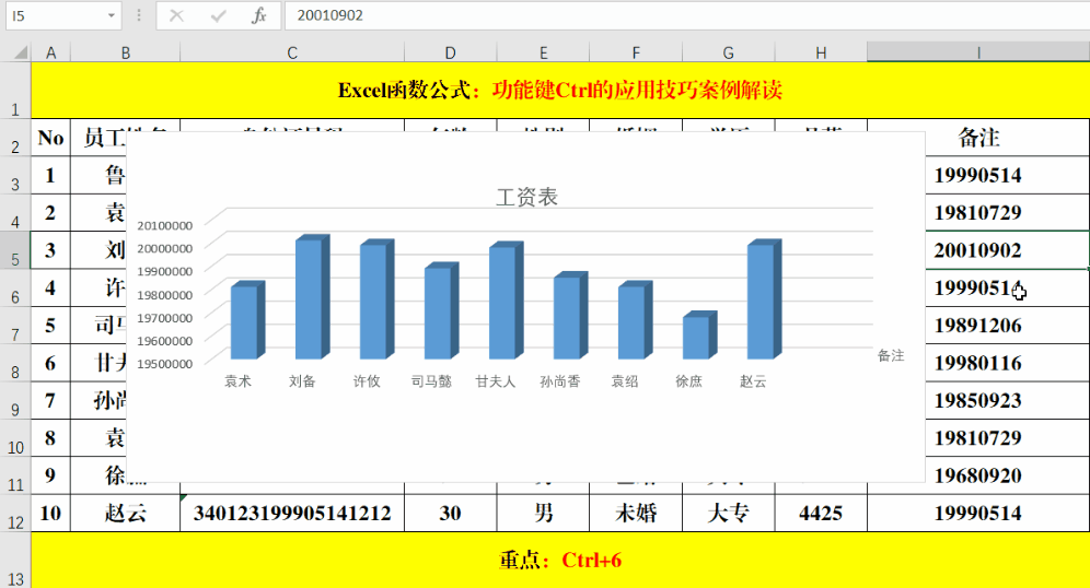 功能键Ctrl在Excel中的10个应用技巧，提高效率，拒绝加班