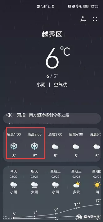 ﹣3°C，广东下雪了！朋友圈刷屏