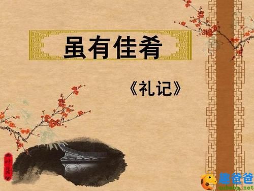 虽有嘉肴原文翻译解读(虽有嘉肴的主旨)