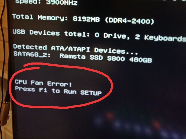 error是什么意思咋处理(电脑开机提示CPU Fan Error解决方法)