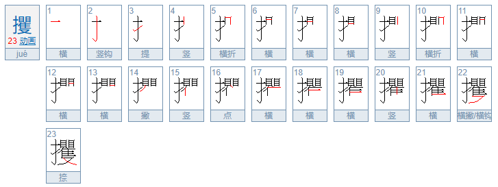 攫怎么读？攫的读音和意思