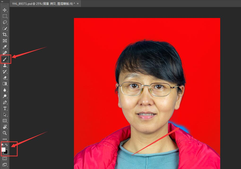 照尺寸及更换背景颜色教程