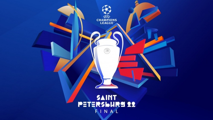 欧足联发布2022年欧冠决赛logo，设计尽显圣彼得堡城市风貌