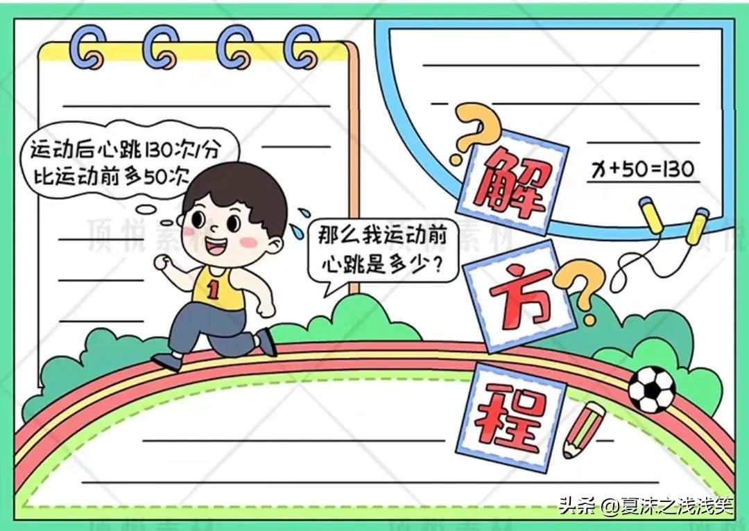 小学生数学常用手抄报200张