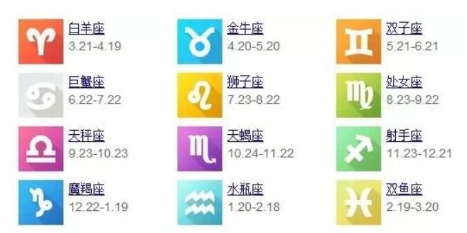 11月份是什么星座的人（12星座日期对照表）