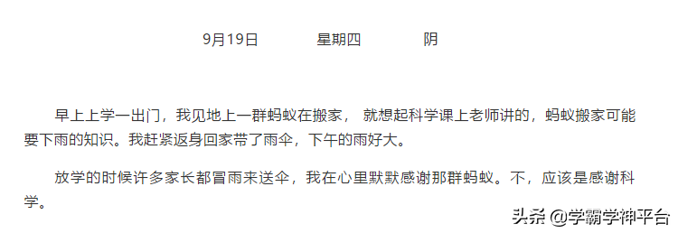 日记格式怎么写(日记的格式日期顶格写范文)