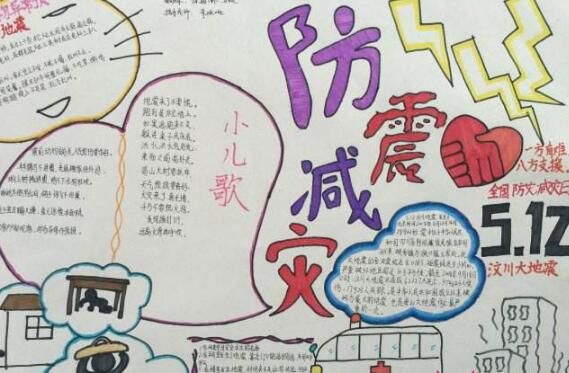 2022年全国防灾减灾手抄报(防灾减灾人人有责的手抄报)