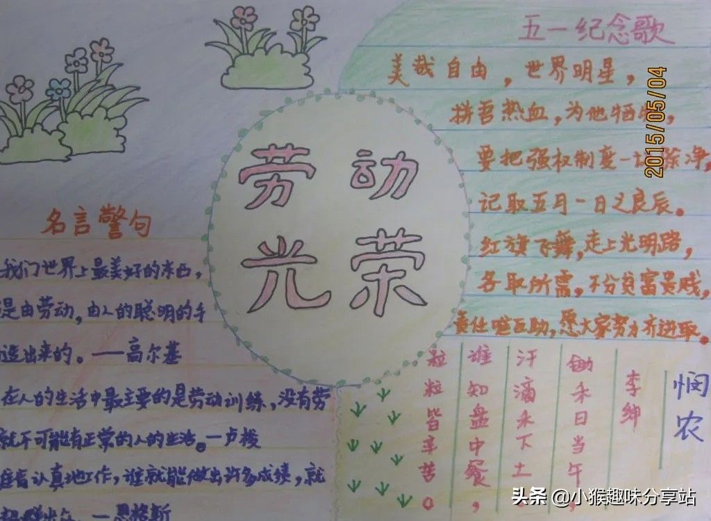 五一劳动节主题手抄报大全，清晰好看，简单好画