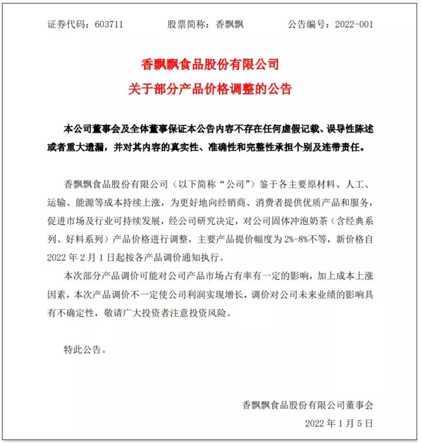 奶茶品牌会集体涨价吗(多个奶茶品牌价格上调)