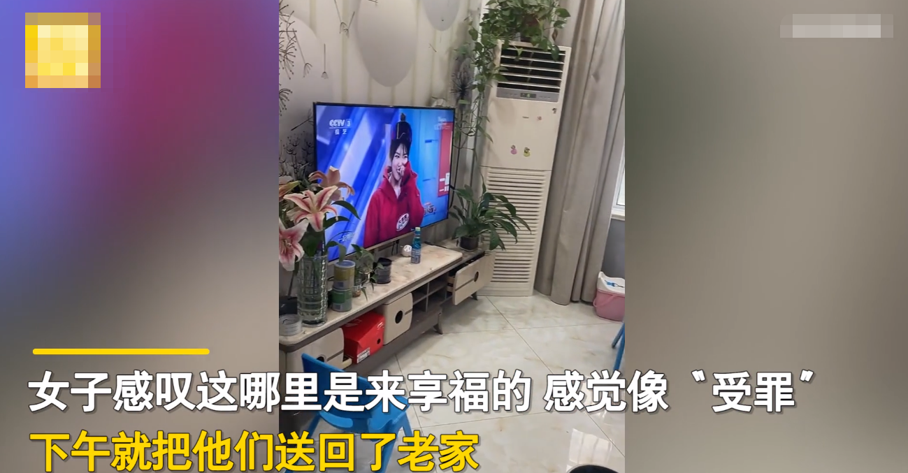 江苏一女子将爸妈接城里后，无奈又送回老家：住不惯还“受罪”