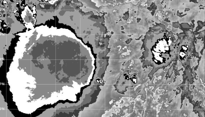 第1号台风卡最新卫星云图更新 4月9日一号台风路径实时发布系统云图分析
