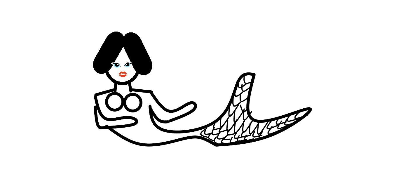 美人鱼简笔画图片大全(画一条美丽的美人鱼公主简笔画)