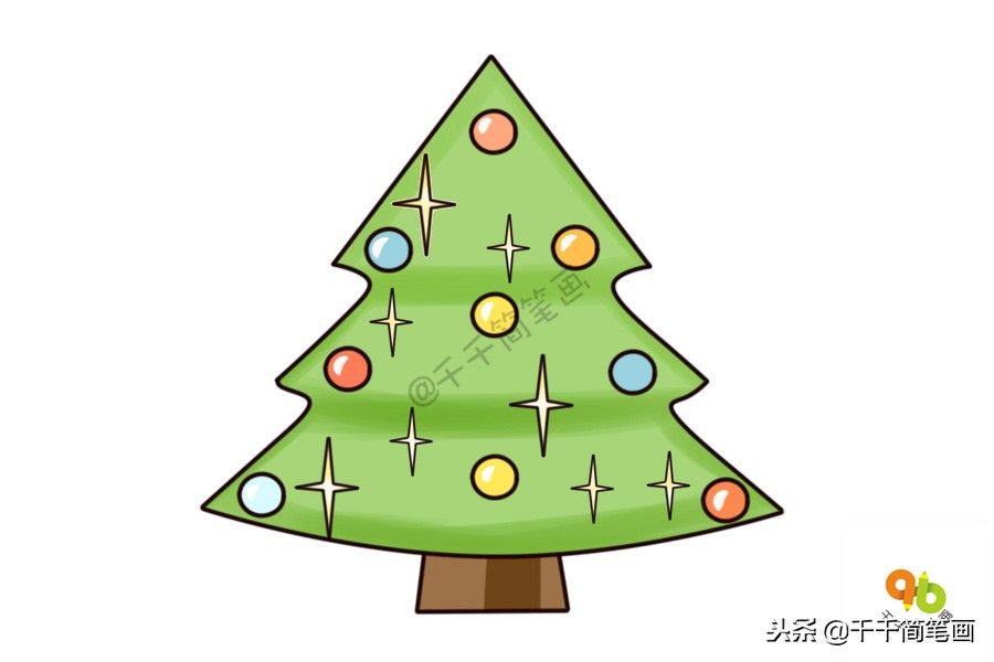 圣诞树怎么画简笔画（教你3分钟画出10种漂亮的圣诞树）