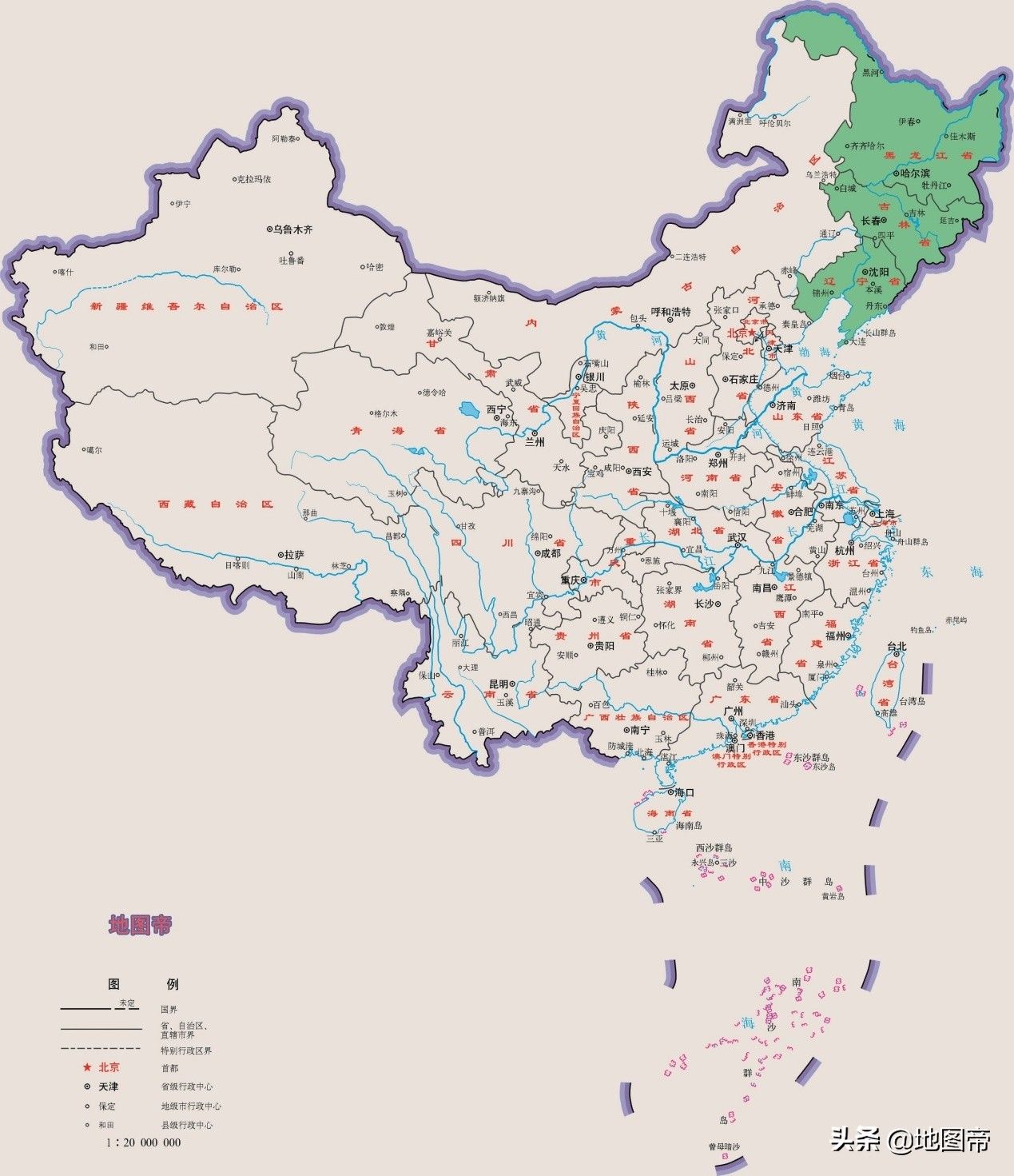 东北三省是哪三省地图(东北三省高清地图全图)