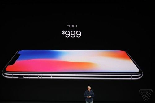 苹果iPhone X正式发布 售价8388元起