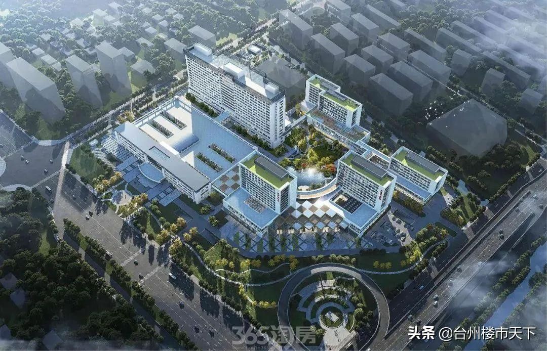 台州市立医院迁建工程二期设计方案公布（台州市立医院建设图）