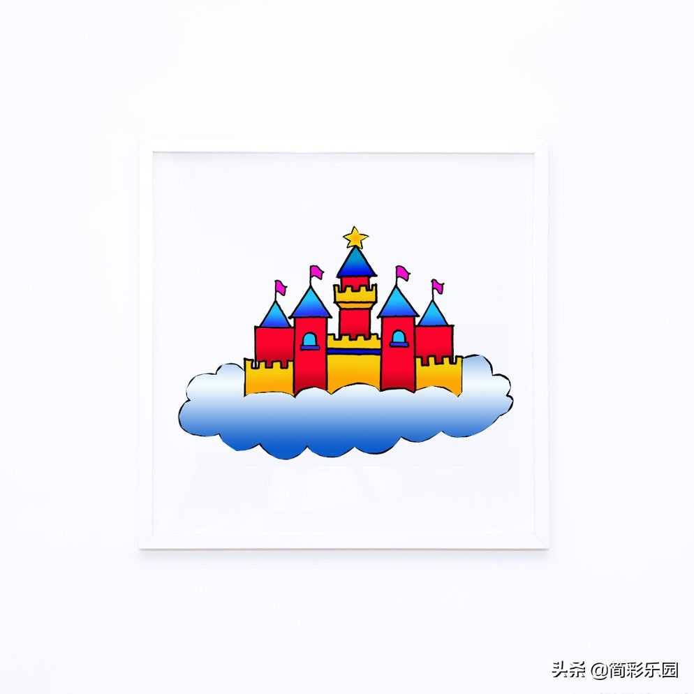 怎么画城堡漂亮又简单(城堡简笔画步骤流程)