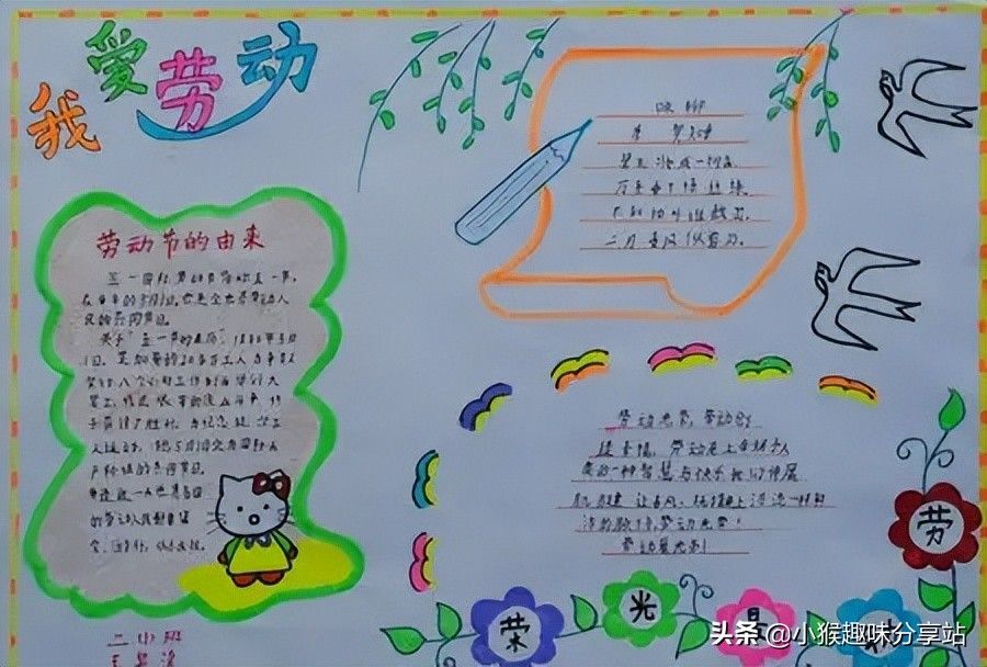 五一劳动节手抄报内容写什么(简单漂亮的手抄报合集)