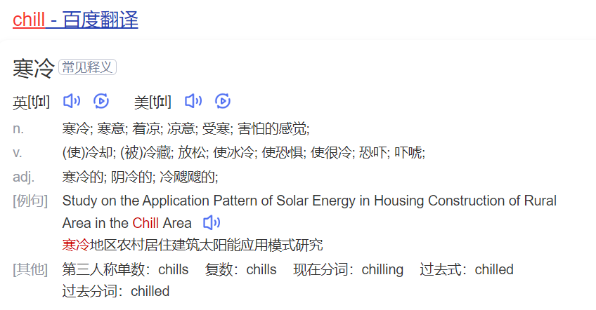 chill怎么读什么意思(英语单词在线中文翻译和来源)