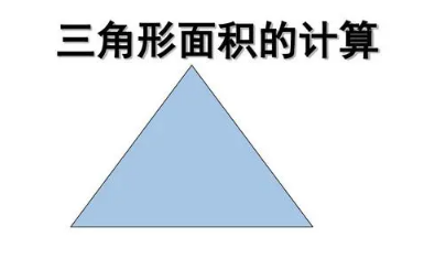 小学三角形的面积怎么算(三角形面积计算公式)