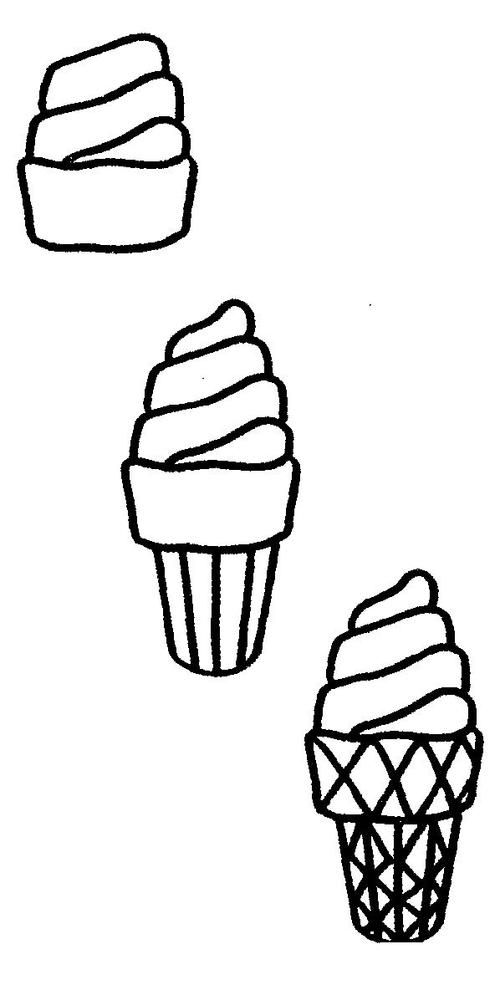 冰淇淋简笔画简单画法