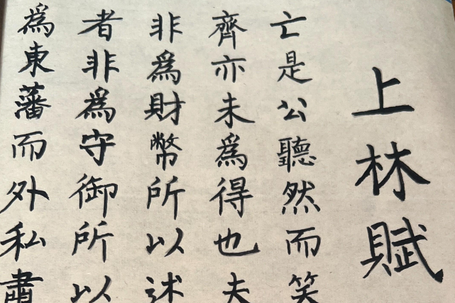 上林赋一共多少字(上林赋全篇原文多少字)