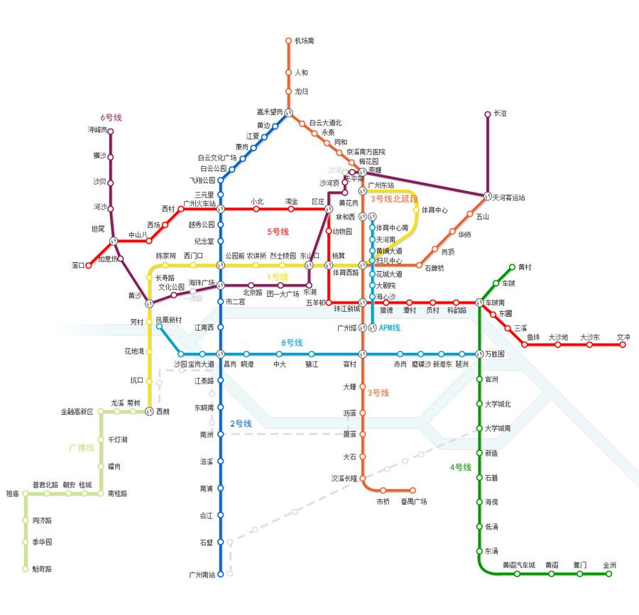 广州地铁几点开始到几点结束(2023广州地铁线路图)