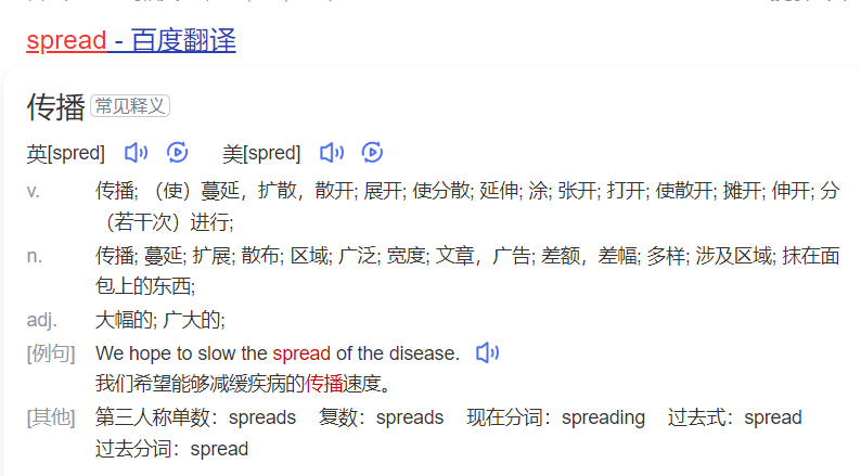 spread怎么读什么意思（英语单词在线中文翻译和来源）