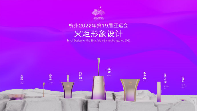 杭州亚运会火炬形象发布（2022年杭州亚运会吉祥物专用邮资图）